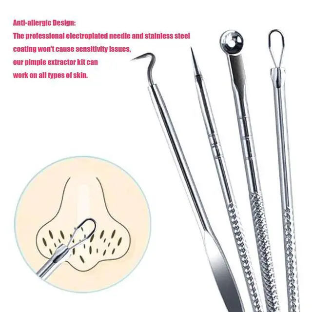 Alt view image 6 of 7 - Blackhead Remover Pimple Comedone Extractor Tool Best Acne Removal Kit