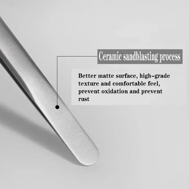 Alt view image 4 of 7 - Professional Facial Blackhead Remover Tweezers,3Pcs Precision Pimple Popper Tool Kit for Whitehead Ance Blemishs Comedones Stainless Steel Makeup Tool
