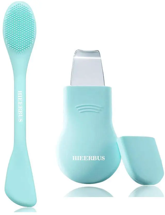 Main image of Blackhead Remover Tool,Black Head Remover for Face Nose-2 in 1 Pore Cleaning Brush Face Scrubber Skin Care Scraper Mask Applicator Spatula for Men Women Pore Cleansing (Blue)