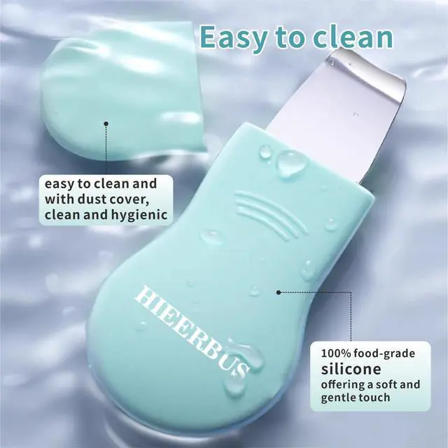 Alt view image 7 of 7 - Blackhead Remover Tool,Black Head Remover for Face Nose-2 in 1 Pore Cleaning Brush Face Scrubber Skin Care Scraper Mask Applicator Spatula for Men Women Pore Cleansing (Blue)