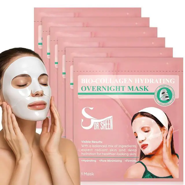 Alt view image 3 of 7 - Blackhead Remover Vacuum Camera, 3 Suction Modes, 6 Heads, USB Rechargeable + Bio Collagen Mask 6 Pack, Hydrogel Korean Masks, Hydrating Anti-Aging Moisturizing, Elasticity & Radiance After Vacuum to