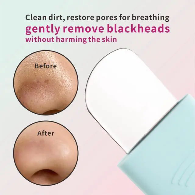 Alt view image 6 of 7 - Silicone Nose Blackhead Remover Tool Set,Blackhead Scraper Tool,2Pcs Pore Cleaning Brush, Face Scrubber Skin Spatula, Pore Scrubber for Deep Cleansing,Face Exfoliator Scrubber for Women Men