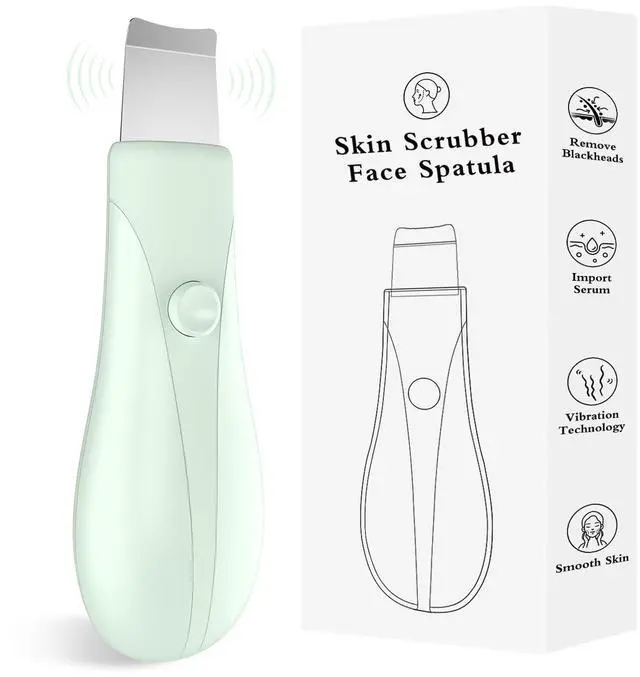Main image of Skin Scrubber Face Spatula Skin Spatula Pore Cleaner Blackhead Remover Tools for Facial Deep Cleansing Skin Care Tool for Men and Women (Green)