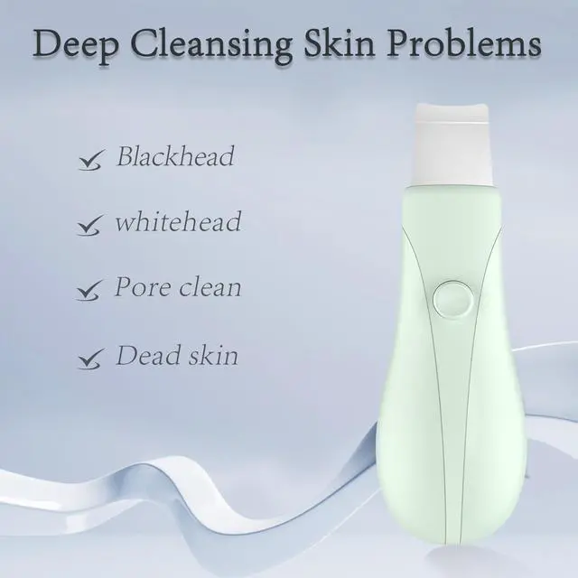 Alt view image 4 of 7 - Skin Scrubber Face Spatula Skin Spatula Pore Cleaner Blackhead Remover Tools for Facial Deep Cleansing Skin Care Tool for Men and Women (Green)