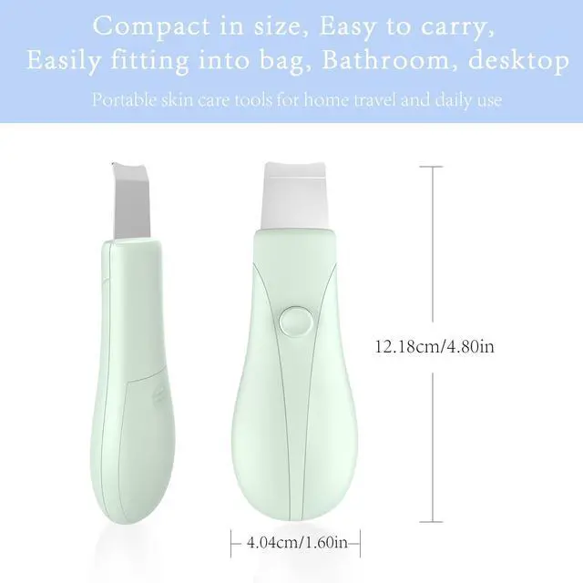 Alt view image 7 of 7 - Skin Scrubber Face Spatula Skin Spatula Pore Cleaner Blackhead Remover Tools for Facial Deep Cleansing Skin Care Tool for Men and Women (Green)