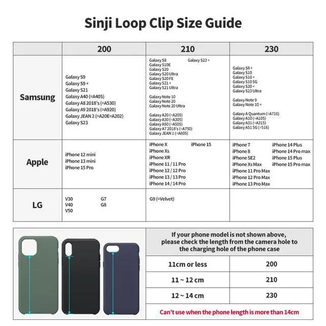 Alt view image 5 of 7 - C-Shaped Clip Finger Phone Grip, Silicone Loop for iPhone Case & Samsung. Black 210