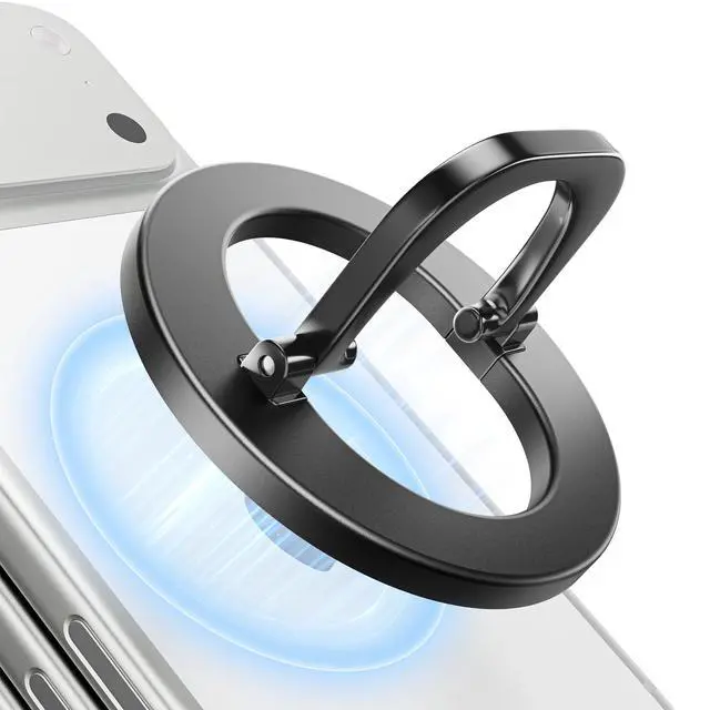 Main image of for MagSafe Phone Grip, Adjustable Magnetic Phone Ring Holder Removable Finger Phone Ring Kickstand Compatible with MagSafe Accessories Only for iPhone 17 & 16 & 15 & 14 & 13 & 12 Series