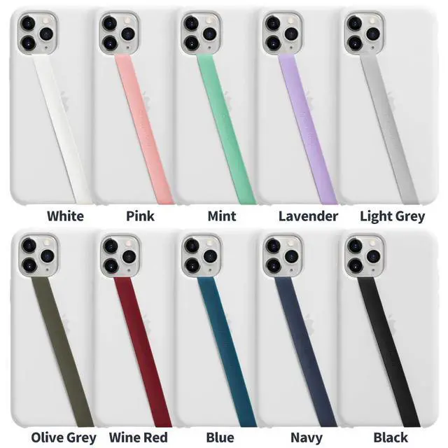 Alt view image 6 of 7 - Stretchable Silicone Phone Strap, Flexible and Elastic Grip Holder for iPhone & Android, Secure Phone Loops Finger Grip with Wireless Charging Support Sinji Loop White