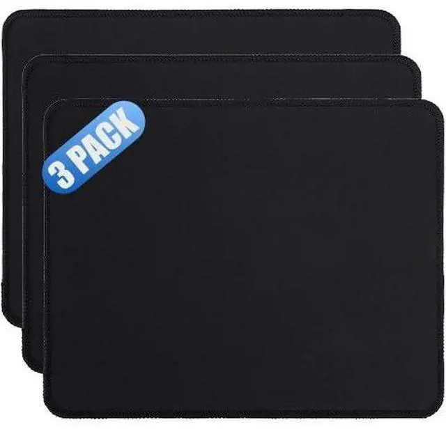 Main image of 3-Pack Mouse Pad, 10.2x8.3 Inch Computer & Gaming Mouse Mat with Ultra-Smooth Surface, Non-Slip Rubber Base, Anti-Fray Stitched Edges, Portable & Washable, Fits Wired & Wireless Mouse, by BESELLER