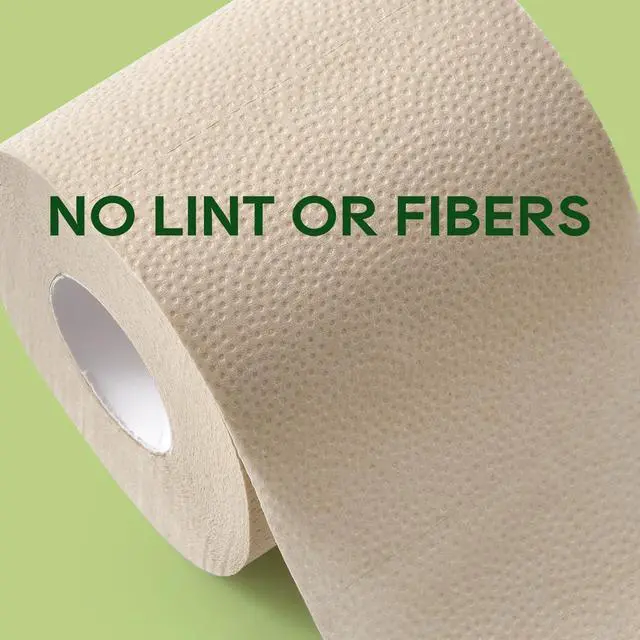 Alt view image 5 of 7 - Bamboo Toilet Paper, Septic Safe Toilet Tissue, 24 Double Rolls, 320 Sheets Per Roll, Tree Free, Non Toxic, 2 Ply, Soft and Absorbent, Eco Friendly Dye-Free Paper, Nature