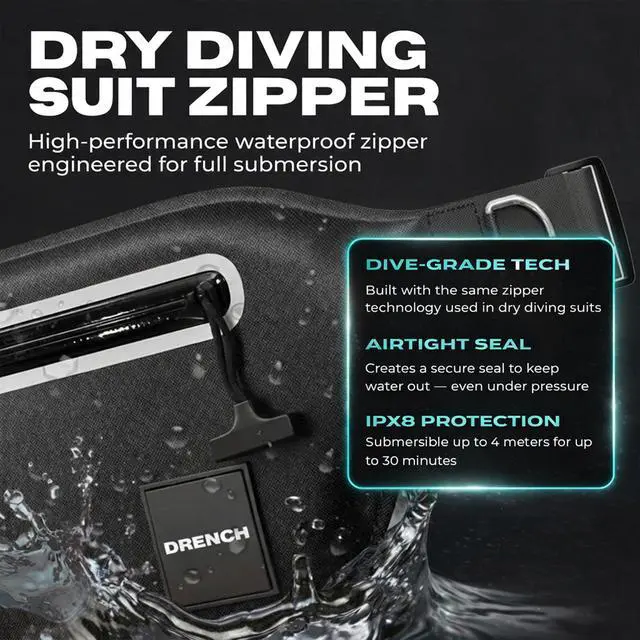 Alt view image 5 of 7 - Waterproof Fanny Pack with Floating Phone Pouch, IPX8 Submersible Waist Pack Dry Bag for Swimming, Snorkeling, Kayaking & SUP, Waterproof Belt Bag for Beach, Travel & Water Sports