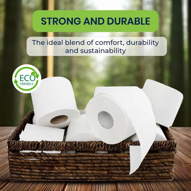 Alt view image 4 of 7 - Septic Tank Safe Toilet Tissue for Campers and RVs Biodegradable Marine Toilet Paper for Boats, Fragrance-Free 2-Ply RV Toilet Paper (8 Rolls, 500 Sheets Each)