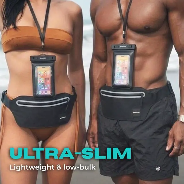 Alt view image 4 of 7 - 100% Underwater Waterproof Fanny Pack | Submersible Waterproof Phone Pouch & Waist Pack Dry Bag for Swimming, Boating, SUP & Snorkelling | Floating Belt Bag Underwater Phone Case | iPhone