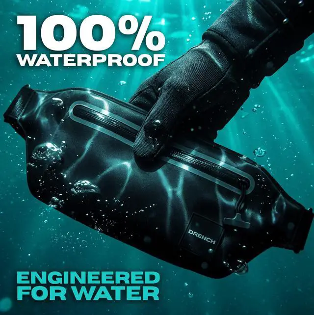 Alt view image 3 of 7 - 100% Underwater Waterproof Fanny Pack | Submersible Waterproof Phone Pouch & Waist Pack Dry Bag for Swimming, Boating, SUP & Snorkelling | Floating Belt Bag Underwater Phone Case | iPhone