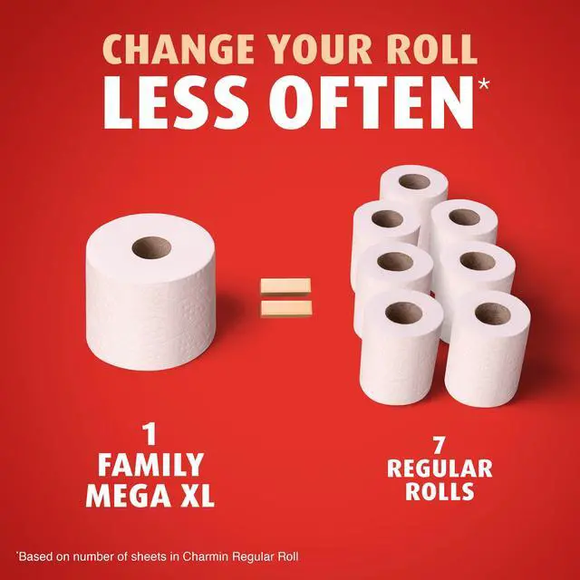 Alt view image 6 of 7 - Ultra Strong Clean Touch Toilet Paper, 6 Family Mega XL Rolls = 42 Regular Rolls