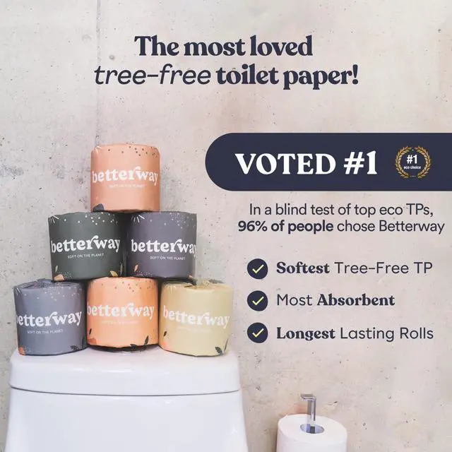 Alt view image 2 of 7 - Bamboo Toilet Paper 3 Ply - Sustainable Toilet Tissue - 12 Long-Lasting Rolls & 360 Sheets Per Roll - Septic Safe - Organic, Plastic & PFAS Free - FSC Certified