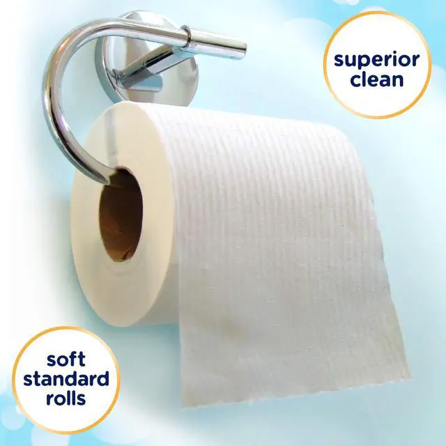 Alt view image 5 of 7 - Standard Roll Toilet Paper, Bulk (12456), Ultra CleanCare Bathroom Tissue, Clean Ripple Texture, White (48 Rolls of 170 Sheets, 8,160 Sheet Total)