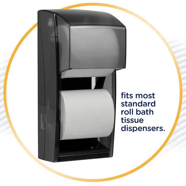 Alt view image 6 of 7 - Standard Roll Toilet Paper, Bulk (12456), Ultra CleanCare Bathroom Tissue, Clean Ripple Texture, White (48 Rolls of 170 Sheets, 8,160 Sheet Total)