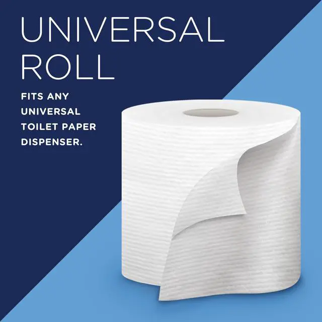 Alt view image 4 of 7 - Standard Roll Toilet Paper, Bulk (13135), 2-Ply, White, Compact for Easy Storage (20 Rolls of 451 Sheets, 9,020 Sheet Total)