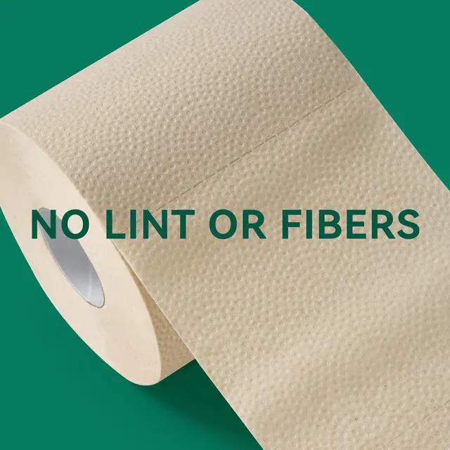 Alt view image 6 of 7 - Bamboo Toilet Paper 3 Ply, Septic Safe Toilet Tissue, 12 Double Rolls, 320 Sheets Per Roll, Tree Free, Non Toxic, Soft and Absorbent, Eco Friendly Dye-Free Paper, Brown