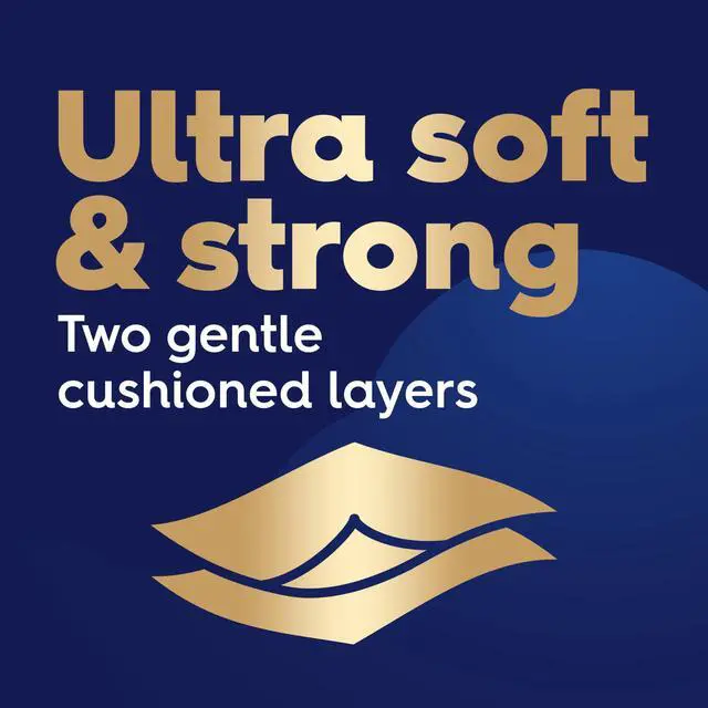 Alt view image 2 of 7 - Ultra Soft & Strong Toilet Paper, 4 packs of 6 Mega Rolls = 96 Regular Rolls