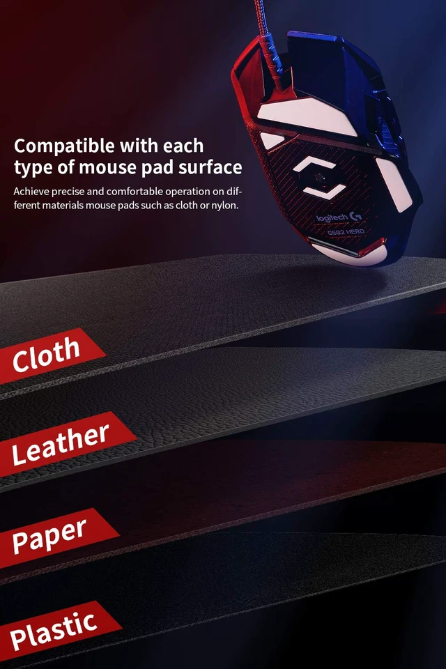 Alt view image 5 of 7 - 3.0 Plus Rounded Curved Edges Mouse Feet Skates Compatible with Logitech G Pro 2 Lightspeed Wireless, G Pro Wireless Gaming Mouse feet Replacement, Smooth Glide, Pure PTFE Mice Upgrade
