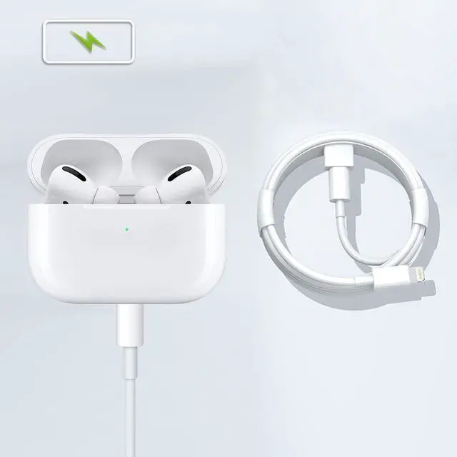 Alt view image 4 of 7 - Charger Cable for AirPods Pro Wireless Earbuds, AirPods (2nd/3nd Generation), AirPod Max Wireless Over-Ear Headphones Charging Cord Power Adapter (5ft)