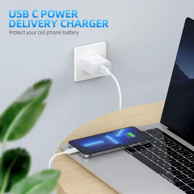 Alt view image 6 of 7 - Apple MFi CertifiediPhone Charger Fast Charging,3Pack Apple Charger Adapter Super Fast Charger iPhone 6FT USB C to Lightning Cable Cord for iPhone 14 Pro Max/14 Plus/13 MiNi/13/12/11/10/X/SE/AirPods