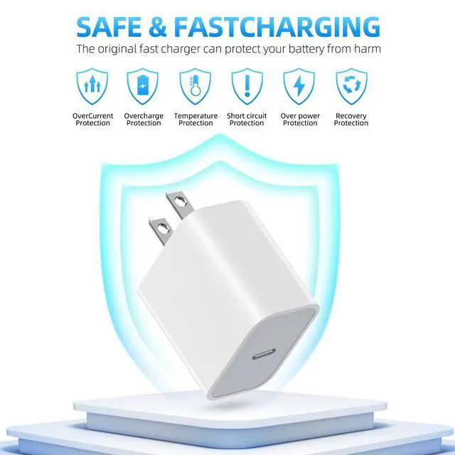 Alt view image 7 of 7 - Apple MFi CertifiediPhone Charger Fast Charging,3Pack Apple Charger Adapter Super Fast Charger iPhone 6FT USB C to Lightning Cable Cord for iPhone 14 Pro Max/14 Plus/13 MiNi/13/12/11/10/X/SE/AirPods