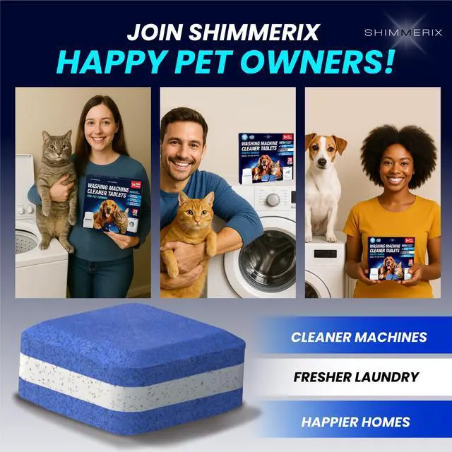 Alt view image 6 of 7 - Washing Machine Cleaner Pro Tablets for Pet Owners - 28 Pack, Front & Top Load Washer Deep Cleaning, Septic Tank Safe, HE Support, Remove Stubborn Pet Hair, Eliminates Smells, Prevents Dander Build-up