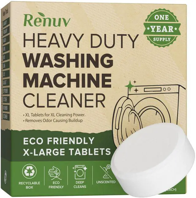 Main image of Heavy Duty Washing Machine Cleaner & Descaler, 12 XL Tablets