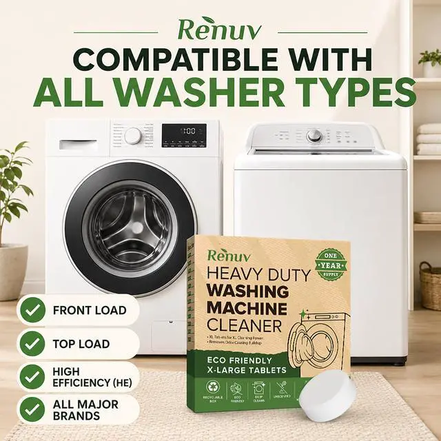 Alt view image 6 of 7 - Heavy Duty Washing Machine Cleaner & Descaler, 12 XL Tablets