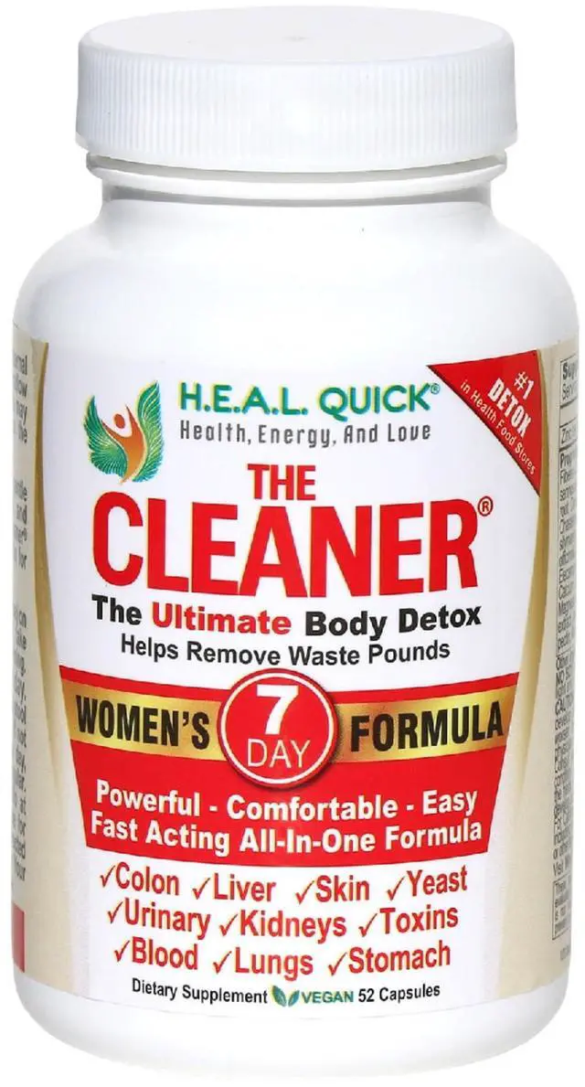 Main image of The Cleaner Detox, Powerful 7-Day Complete Internal Cleansing Formula for Women, Support Digestive Health, 52 Vegetarian Capsules