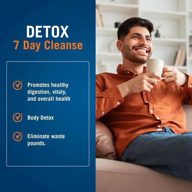 Alt view image 3 of 7 - The Cleaner Detox, Powerful 7-Day Complete Internal Cleansing Formula for Men, Support Digestive Health, 52 Vegetarian Capsules