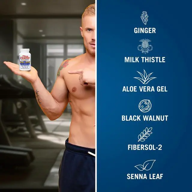 Alt view image 2 of 7 - The Cleaner Detox, Powerful 7-Day Complete Internal Cleansing Formula for Men, Support Digestive Health, 52 Vegetarian Capsules