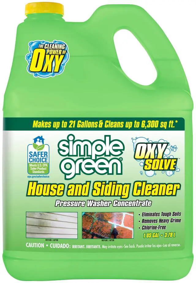 Main image of Oxy Solve House and Siding Pressure Washer Cleaner - Removes Stains from Mold & Mildew on Vinyl, Aluminum, Wood, Brick, Stucco - Concentrate 1 Gal.