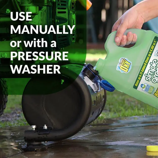 Alt view image 7 of 7 - Oxy Solve House and Siding Pressure Washer Cleaner - Removes Stains from Mold & Mildew on Vinyl, Aluminum, Wood, Brick, Stucco - Concentrate 1 Gal.