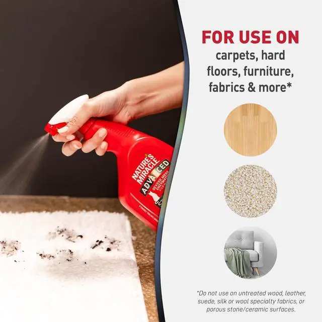 Alt view image 6 of 7 - Advanced Cat Stain and Odor Eliminator Spray, Severe Mess Enzymatic Formula For Tough Pet Messes, 32 oz