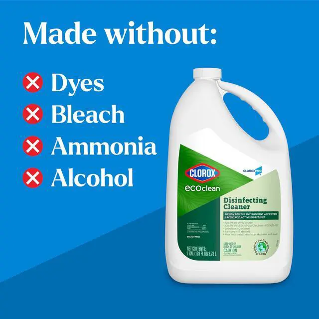 Alt view image 5 of 7 - EcoClean Disinfecting Cleaner Refill, 128 Fluid Ounces