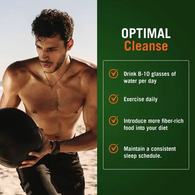 Alt view image 6 of 7 - The Cleaner Detox, Powerful 14-Day Complete Internal Cleansing Formula for Men, Support Digestive Health, 104 Vegetarian Capsules