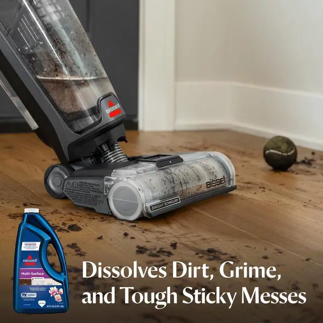 Alt view image 2 of 7 - Multi-Surface Solution, For use in CrossWave and other leading hard surface and area rug cleaners, 64oz, Dissolves dirt, grime, and tough sticky messes