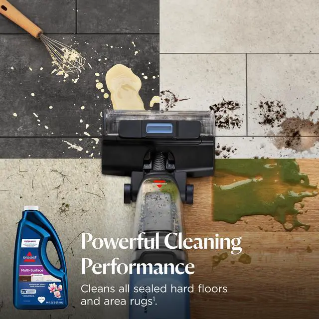 Alt view image 3 of 7 - Multi-Surface Solution, For use in CrossWave and other leading hard surface and area rug cleaners, 64oz, Dissolves dirt, grime, and tough sticky messes