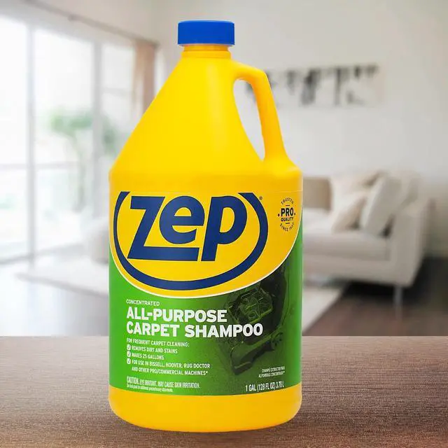 Alt view image 2 of 5 - All-Purpose Carpet Shampoo Concentrate Cleaner - 1 Gallon - ZUCEC128 - Professional Formula Removes Dirt and Stains