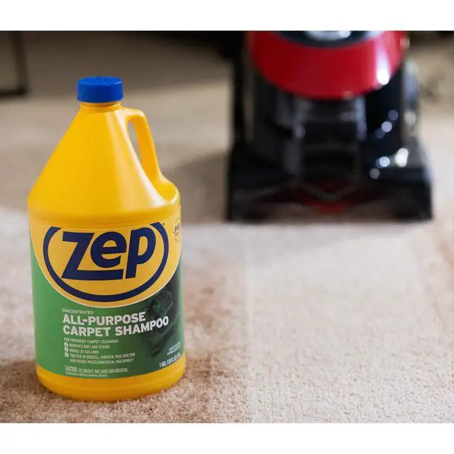 Alt view image 4 of 5 - All-Purpose Carpet Shampoo Concentrate Cleaner - 1 Gallon - ZUCEC128 - Professional Formula Removes Dirt and Stains