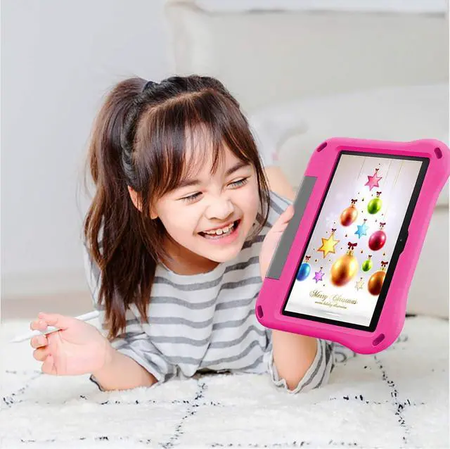 Alt view image 6 of 6 - Fire HD 10 Tablet Case,Fire HD 10 Case for Kids(13th/11th Gen, 2023/2021 Release),Light Weight Shock Proof Convertible Handle Stand Kids Case for Kindle Fire HD 10/Plus/Kids/Pro Tablet,Pink
