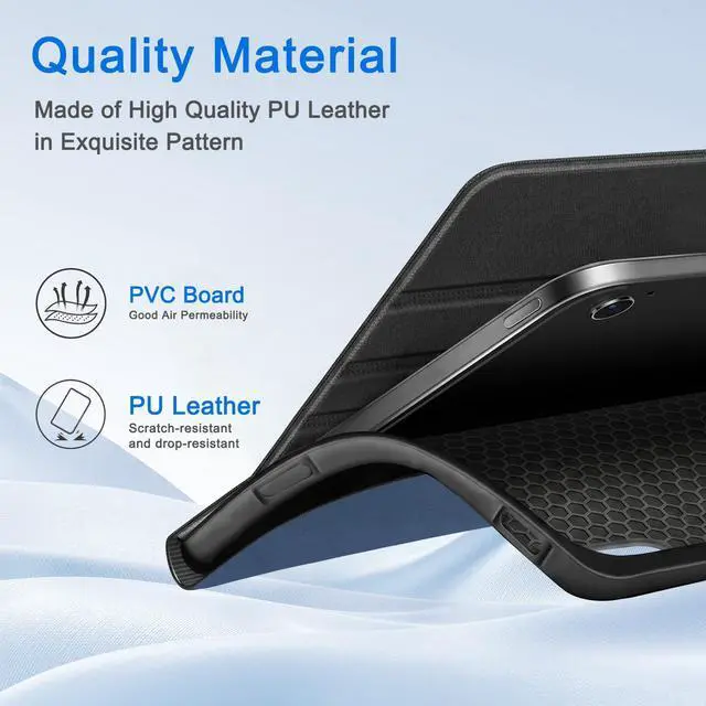 Alt view image 5 of 7 - Case for Samsung Galaxy Tab A11+ Plus 11 2025, Multi-Viewing Angles, All New PU Leather Folio Stand Cover with Auto Sleep Wake Feature for Samsung Galaxy Tab A11+ Tablet 11-inch, Navy Blue