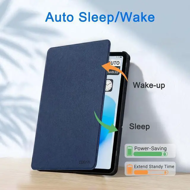 Alt view image 6 of 7 - Case for Samsung Galaxy Tab A11+ Plus 11 2025, Multi-Viewing Angles, All New PU Leather Folio Stand Cover with Auto Sleep Wake Feature for Samsung Galaxy Tab A11+ Tablet 11-inch, Navy Blue
