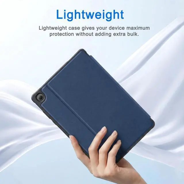 Alt view image 7 of 7 - Case for Samsung Galaxy Tab A11+ Plus 11 2025, Multi-Viewing Angles, All New PU Leather Folio Stand Cover with Auto Sleep Wake Feature for Samsung Galaxy Tab A11+ Tablet 11-inch, Navy Blue