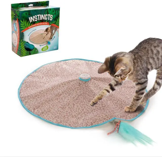 Main image of Hidden Hijinks Toy for Indoor Cats & Kittens, Electronic Interactive Motion Toy, Featuring Teaser Wand, Plus Replaceable Batteries Included