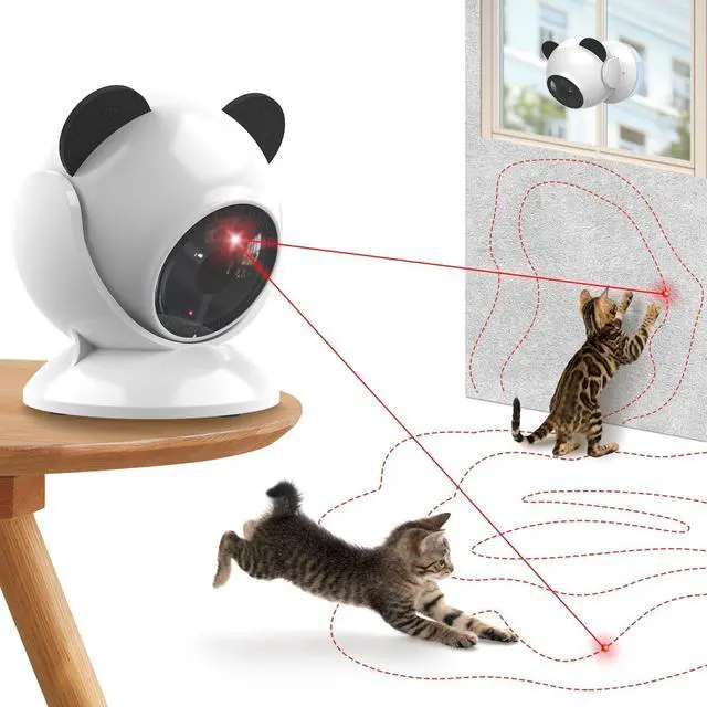 Main image of Laser Cat Toys for Indoor Cats, Automatic Cat Laser Toy with Random Trajectory, Suction Cup Design, Run Quiet, USB Rechargeable